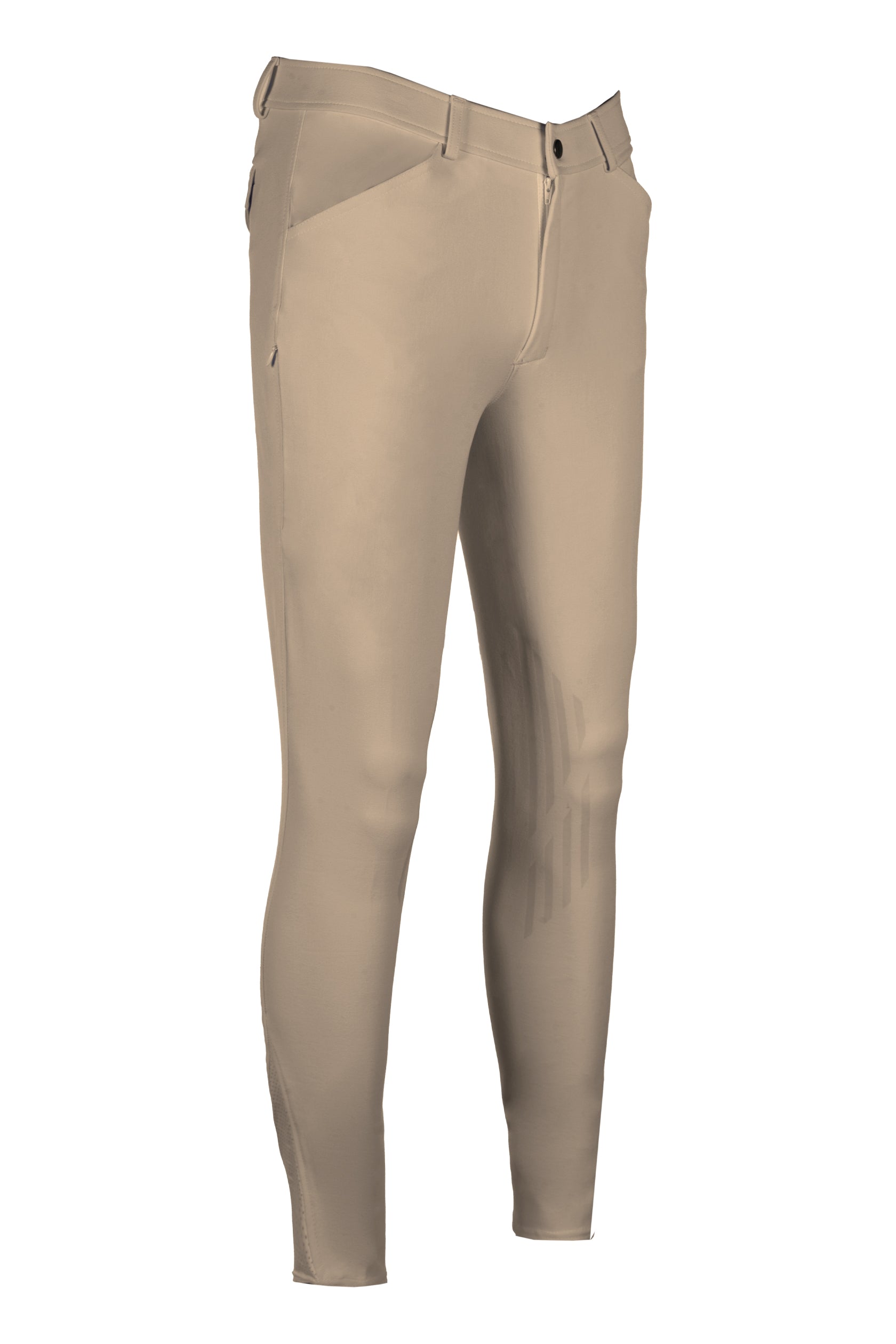 Men's riding breeches -James- sil.knee patch 2500 beige / EU56/UK40/US40