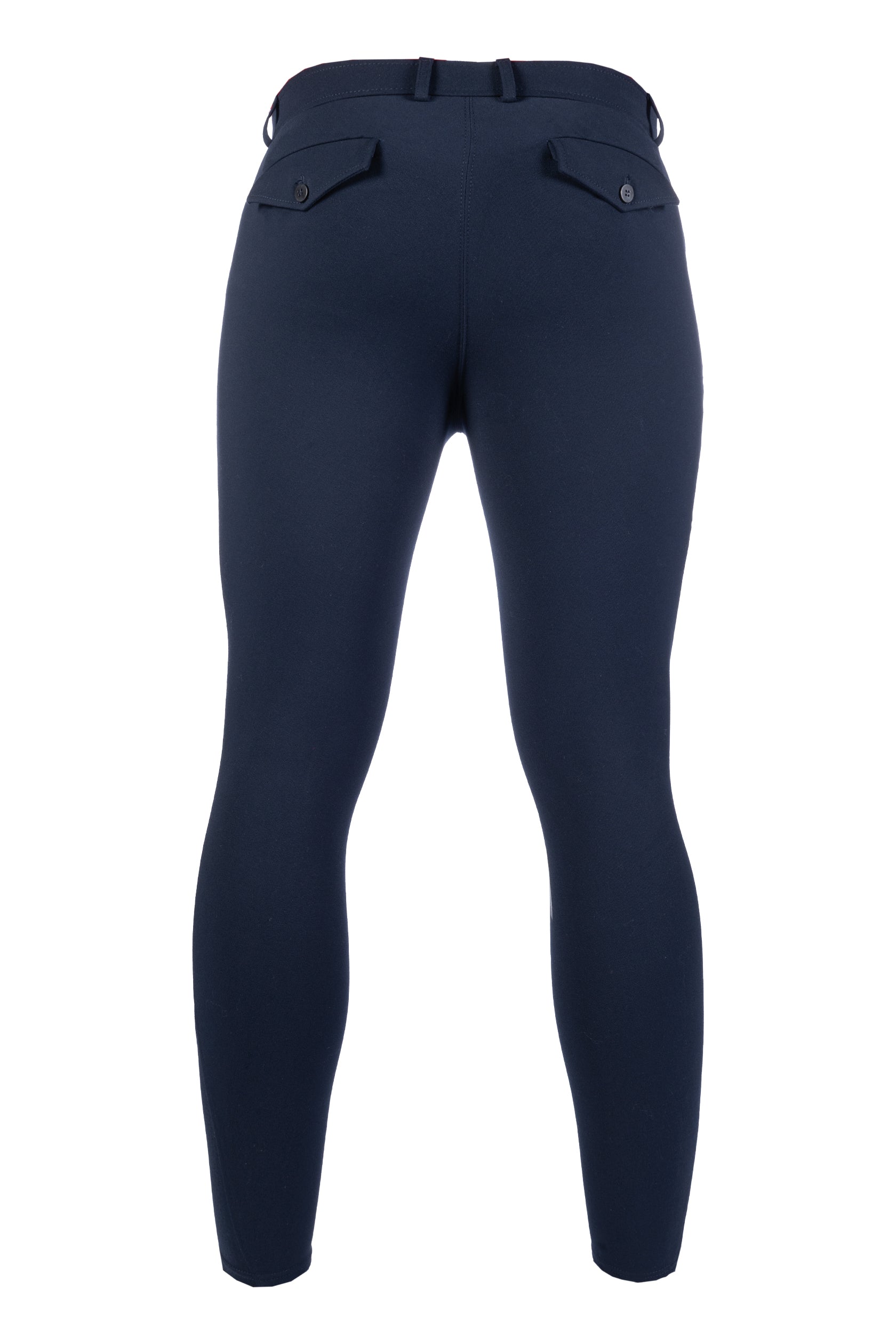 Men's riding breeches -James- sil.knee patch 6900 deep blue / EU56/UK40/US40