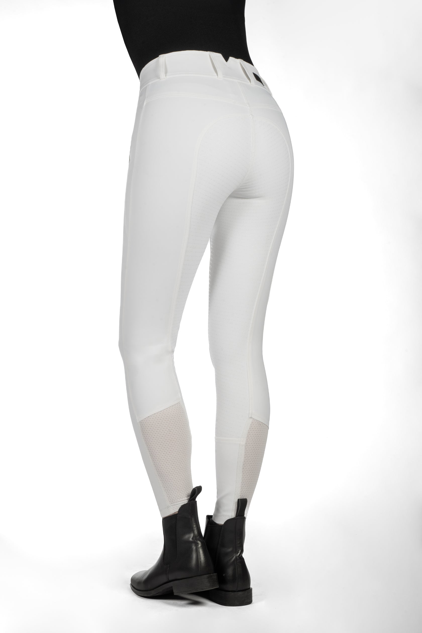 Riding breeches Lia High Waist sil. full seat 1200 white / EU34/UK24/US22