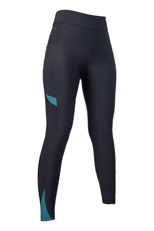 Riding leggings -Port Royal- silicone full seat 9100 black / EU46/UK36/US34