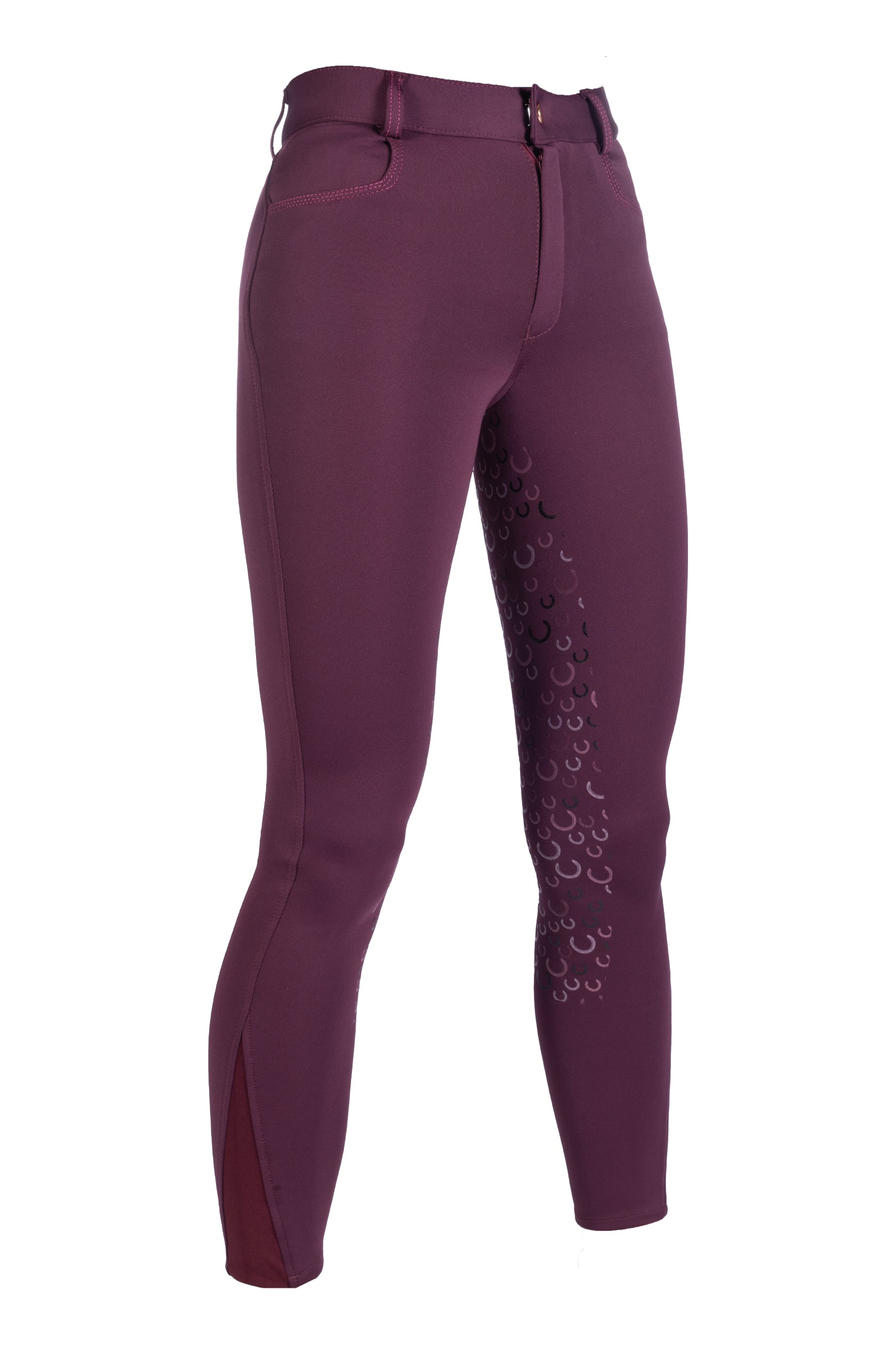 Riding breeches Alva silicone full seat 3300 dark lilac / EU122-128/age 6-7