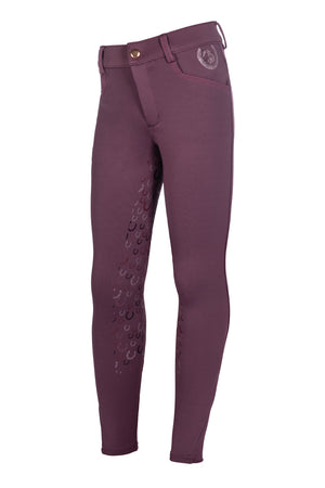 Riding breeches Alva silicone full seat 3300 dark lilac / EU122-128/age 6-7