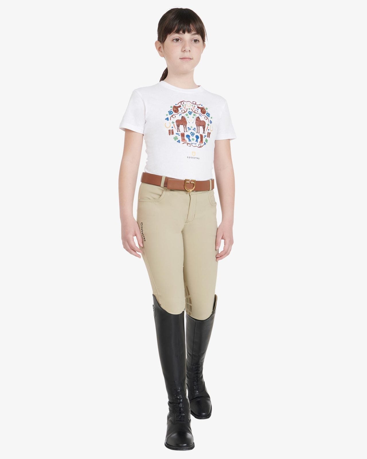 Kids' unisex breeches in technical fabric