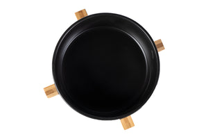 Dog bowl -Buddy- porcelain 9100 black / S