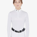 Girls' slim fit anti-UV competition polo shirt