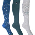 Riding socks Florida set of 3 6950 navy/petrol / 35-38