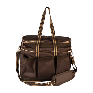 DELUXE GROOMING BAG DARK CHOCOLATE / L