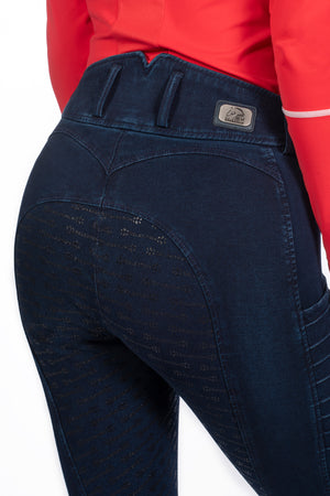 Riding breeches Aruba Denim silicone full seat 6900 deep blue / EU34/UK24/US22