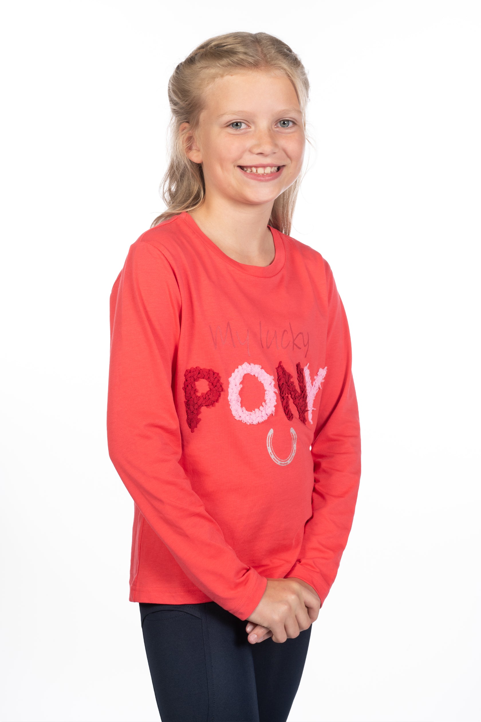 Longsleeve shirt Aymee 3900 pink / EU122-128/age 6-7