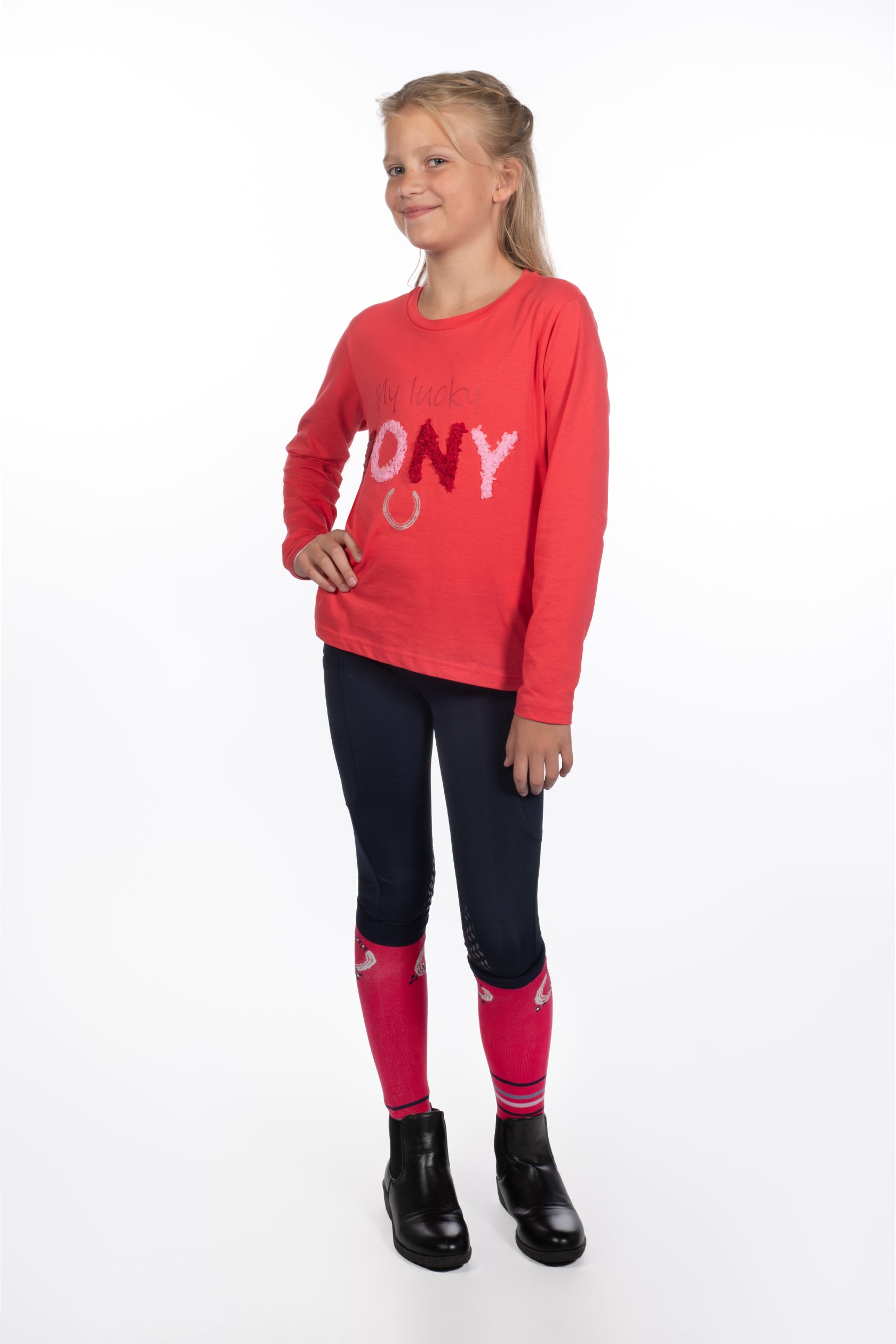 Longsleeve shirt Aymee 3900 pink / EU122-128/age 6-7