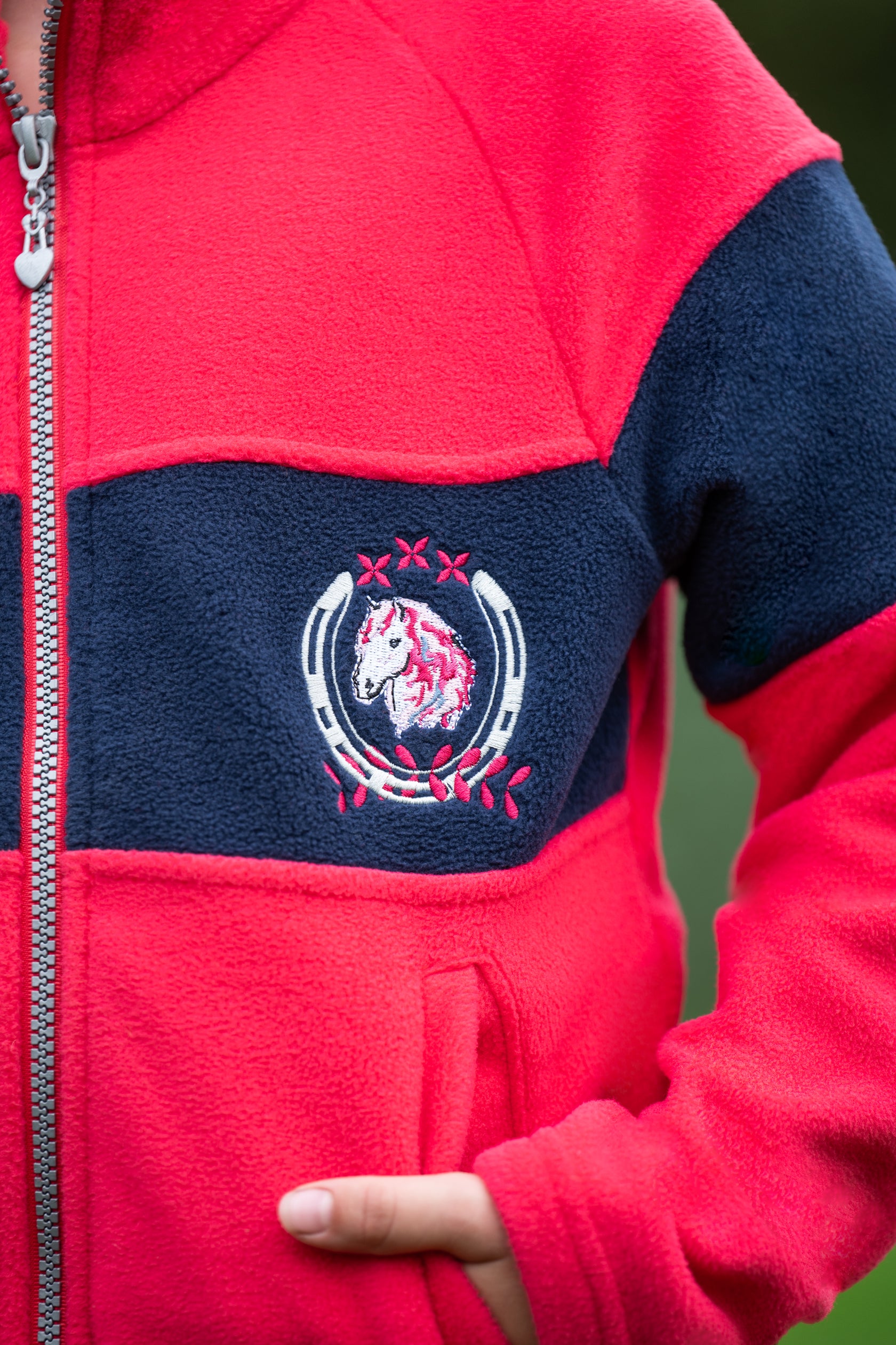 Fleece jacket Aymee 3900 pink / EU98-104/age 2-4