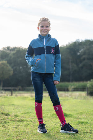 Fleece jacket -Aymee- 6000 smokey blue / EU146-152/age 9-11