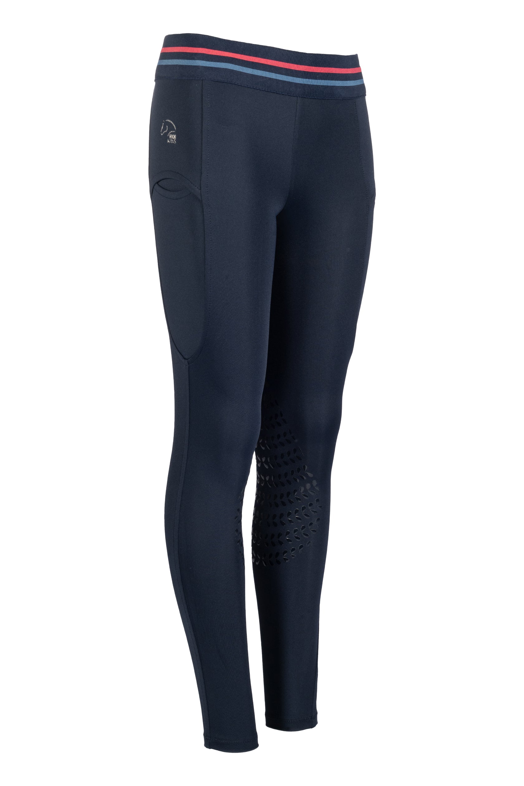 Riding leggings -Aymee- silicone knee patch 6900 deep blue / EU146-152/age 9-11
