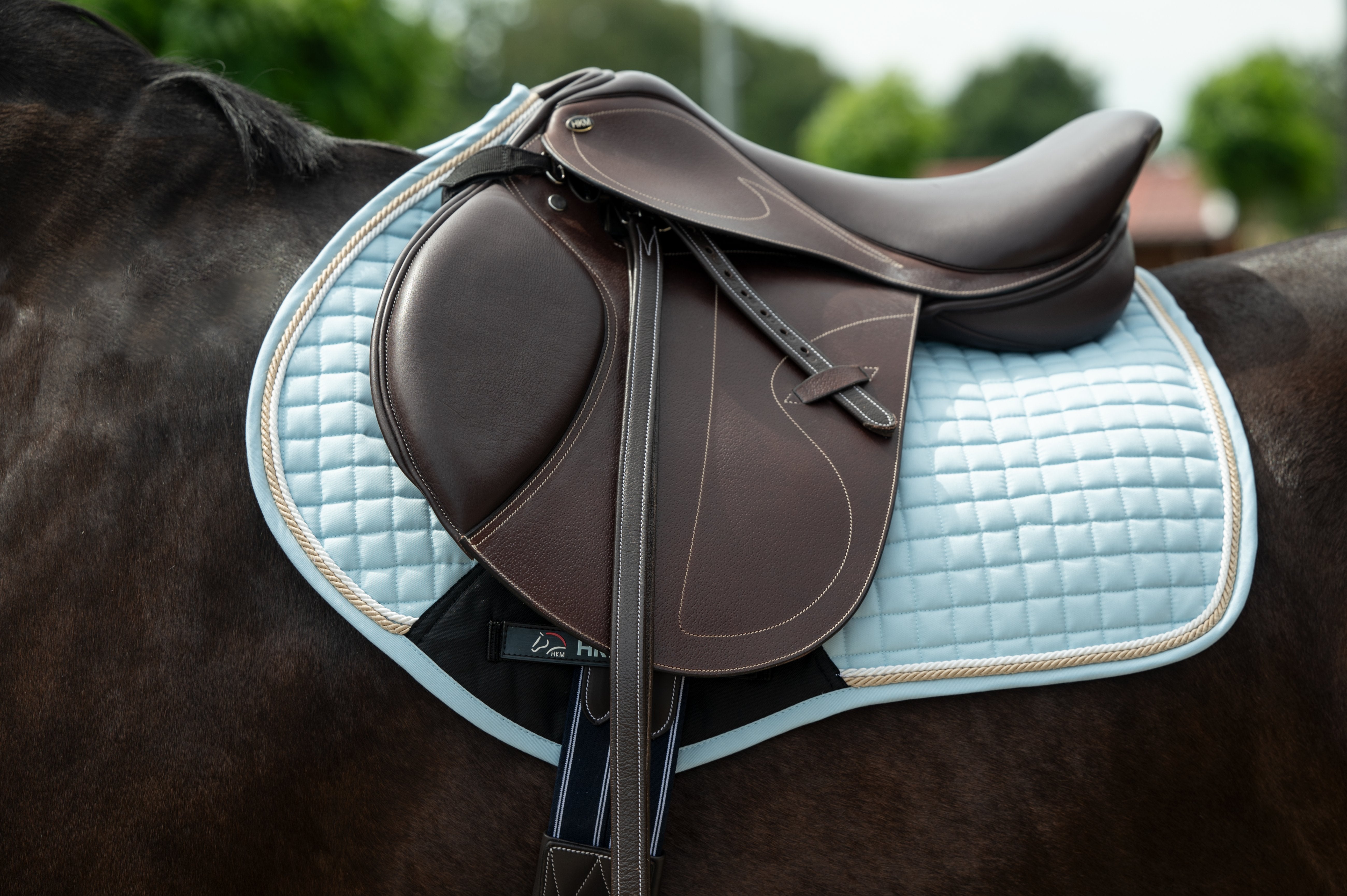 Saddle cloth -Essentials- 6301 light blue / Pony dressage