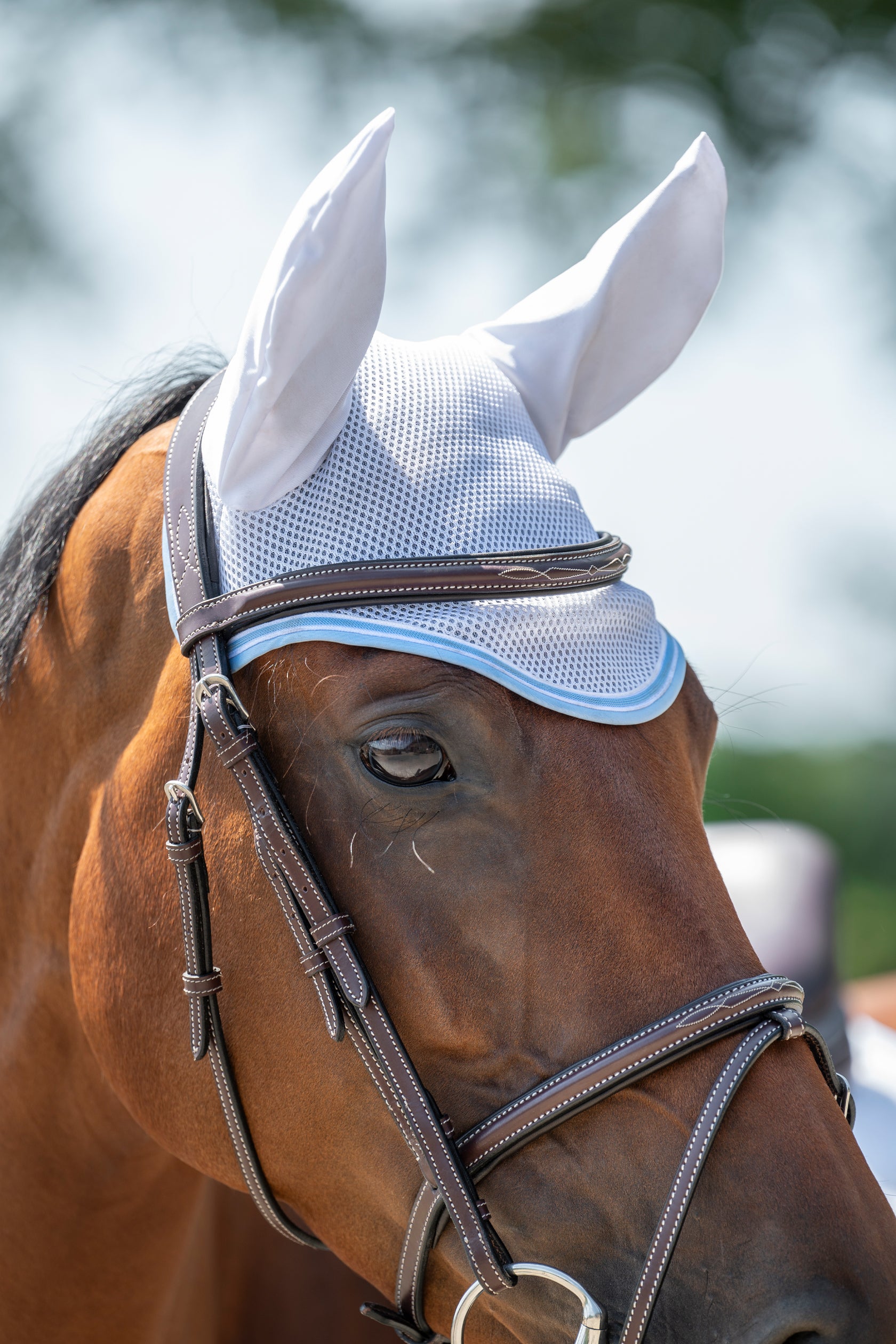 Ear bonnet -Airy Mesh- 1200 white / Full