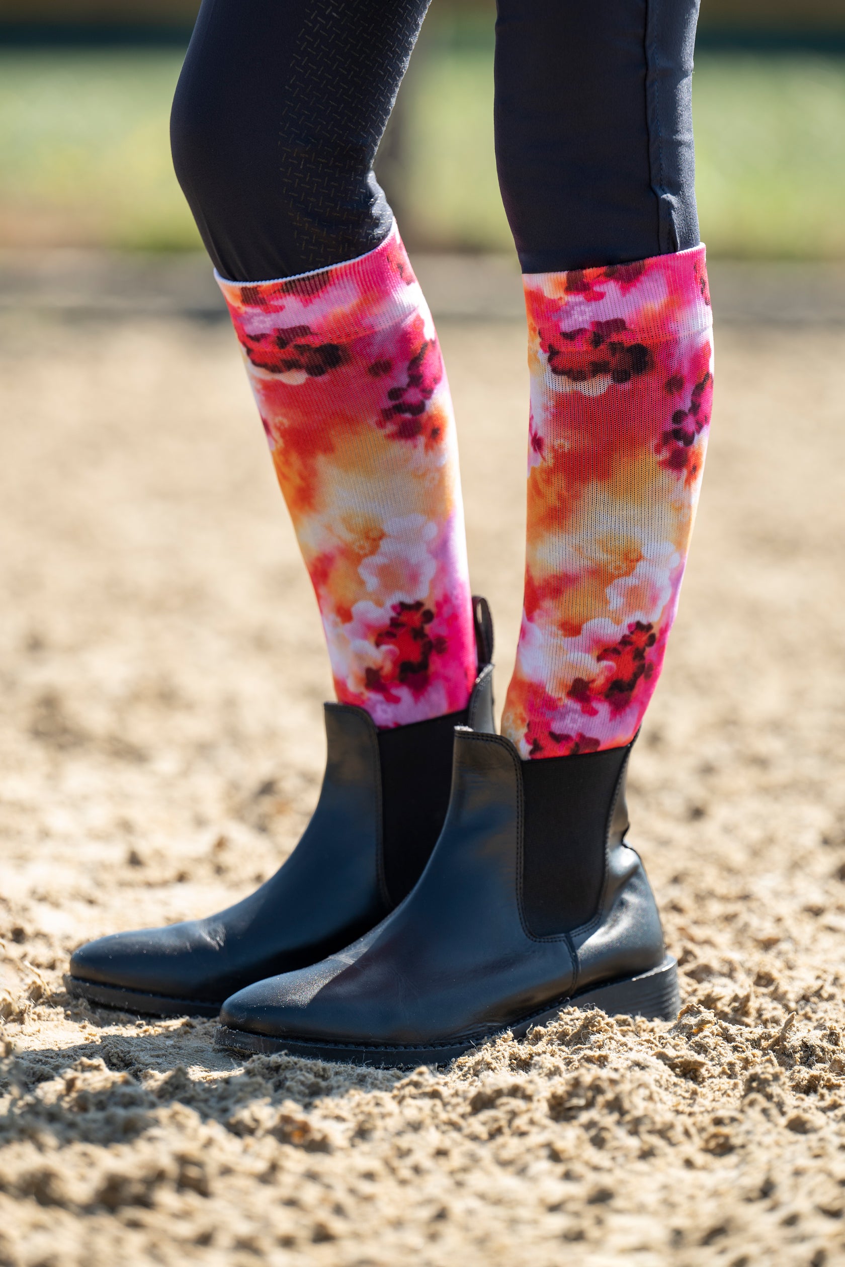 Riding socks -Essentials- 3039 red/pink / 30-34