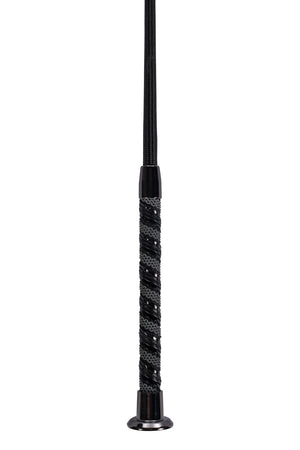 Jumping whip Essentials 9195 black/grey / 50 cm