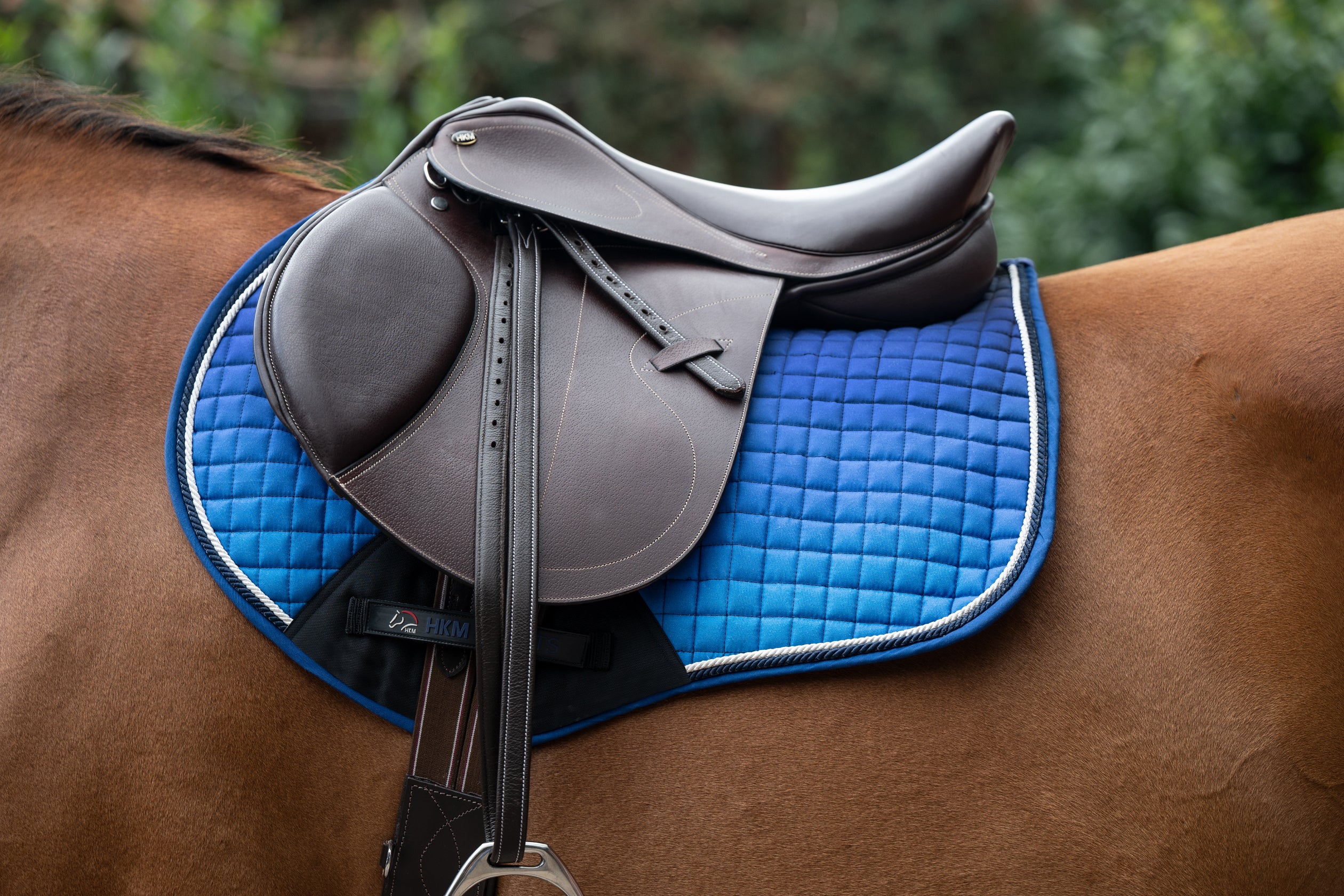 Saddle cloth -Essentials Ombre- 6965 navy/blue / Pony dressage