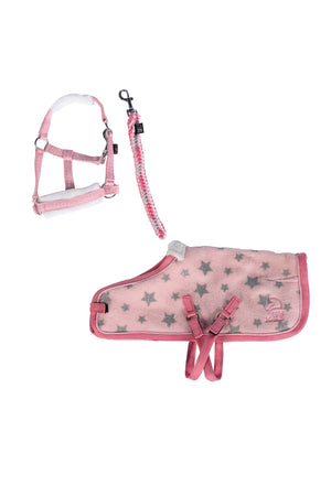 Star set -Cuddle Pony- 8328 rose with stars design / pcs.