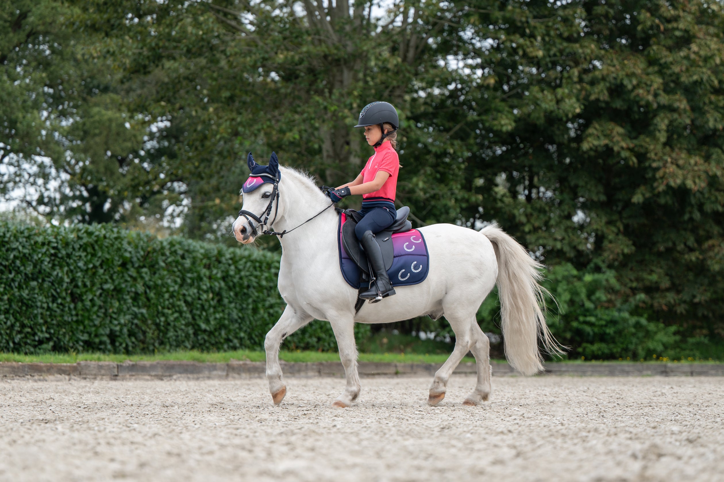 Saddle cloth Aymee 6900 deep blue / Pony GP