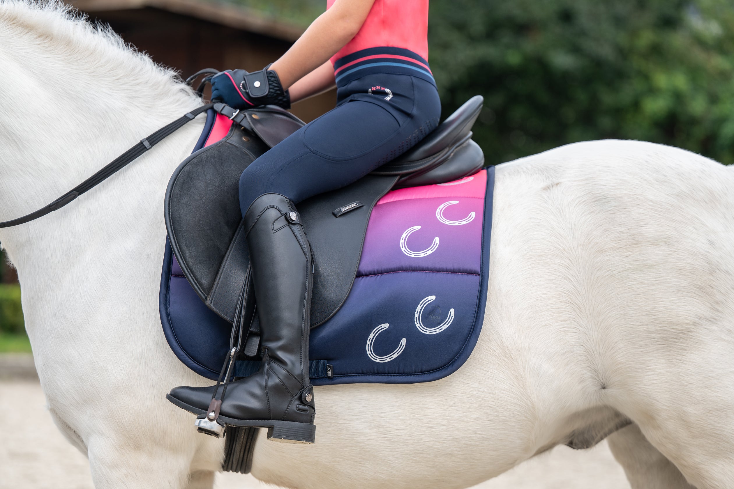 Saddle cloth -Aymee- 6900 deep blue / Shetland pony