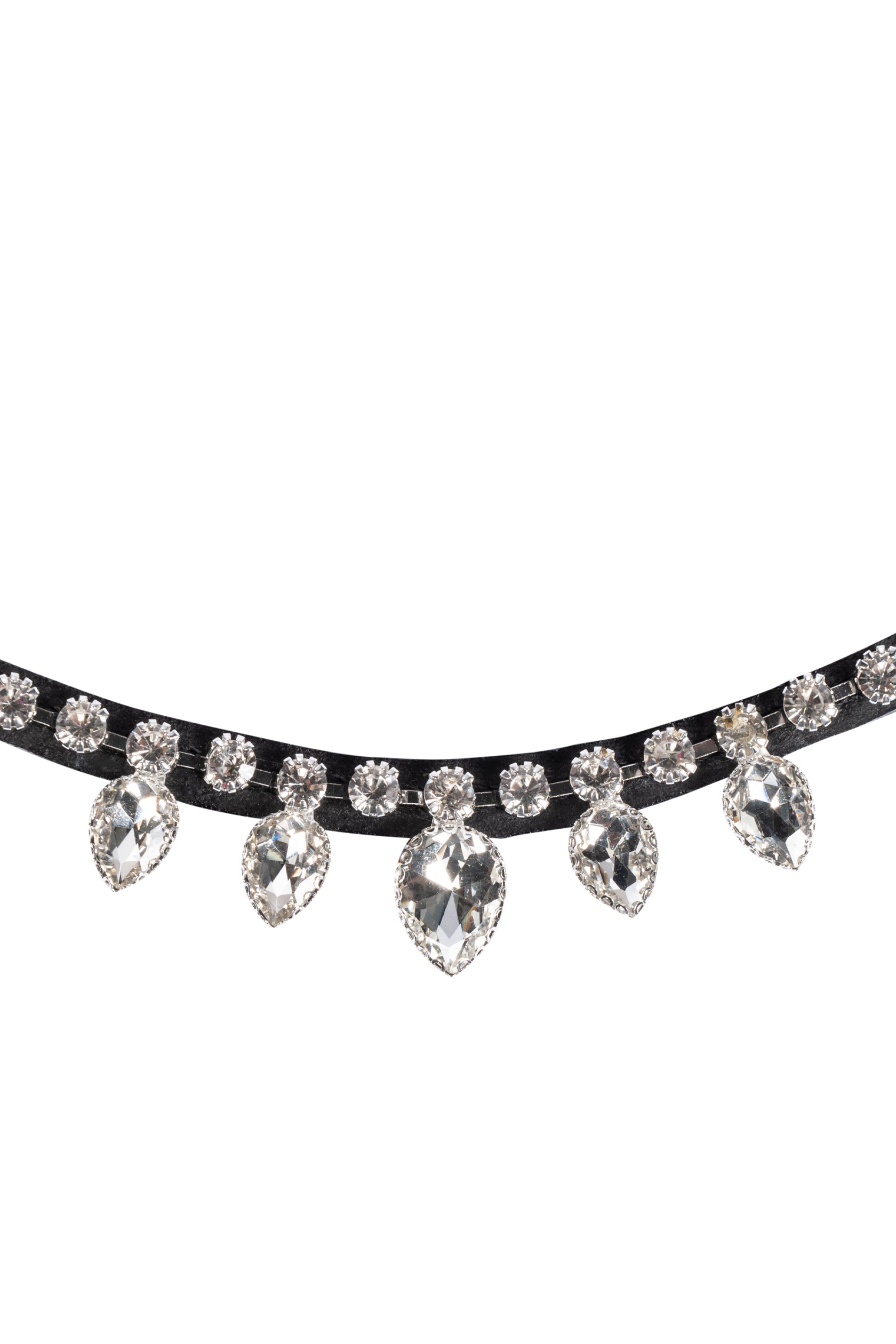 Browband Alisha 9112 black/white / Pony