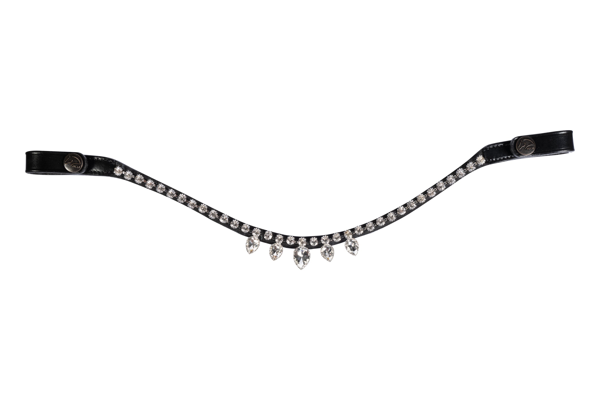 Browband Alisha 9112 black/white / Pony