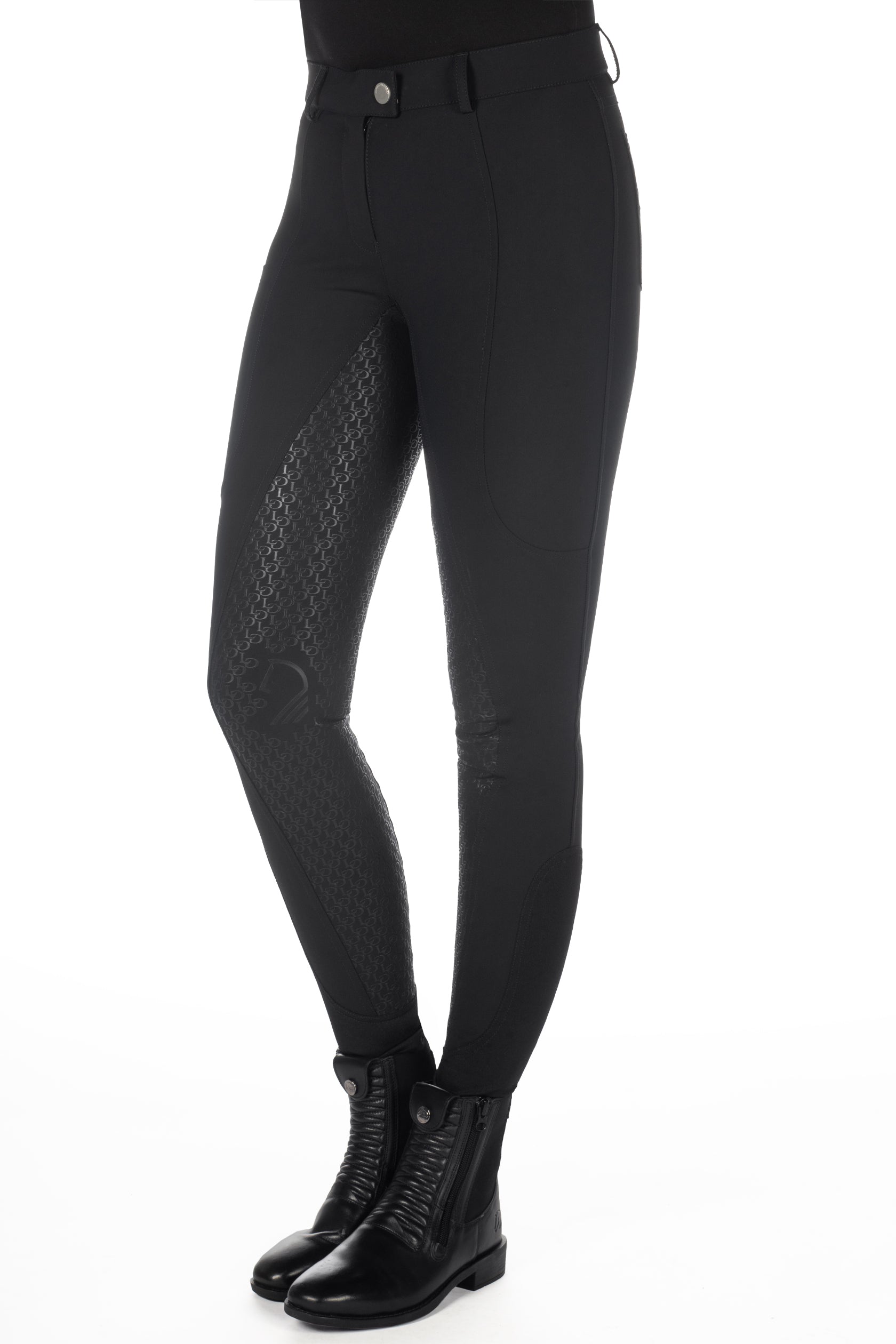 riding breeches -amalfi- silicone full seat 9100 black / EU46/UK36/US34