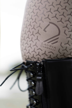 Riding leggings -Amalfi- silicone full seat 2900 taupe / EU170-176/age 13-15