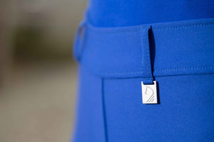 Riding leggings -Amalfi- silicone full seat 6801 royal blue / EU170-176/age 13-15