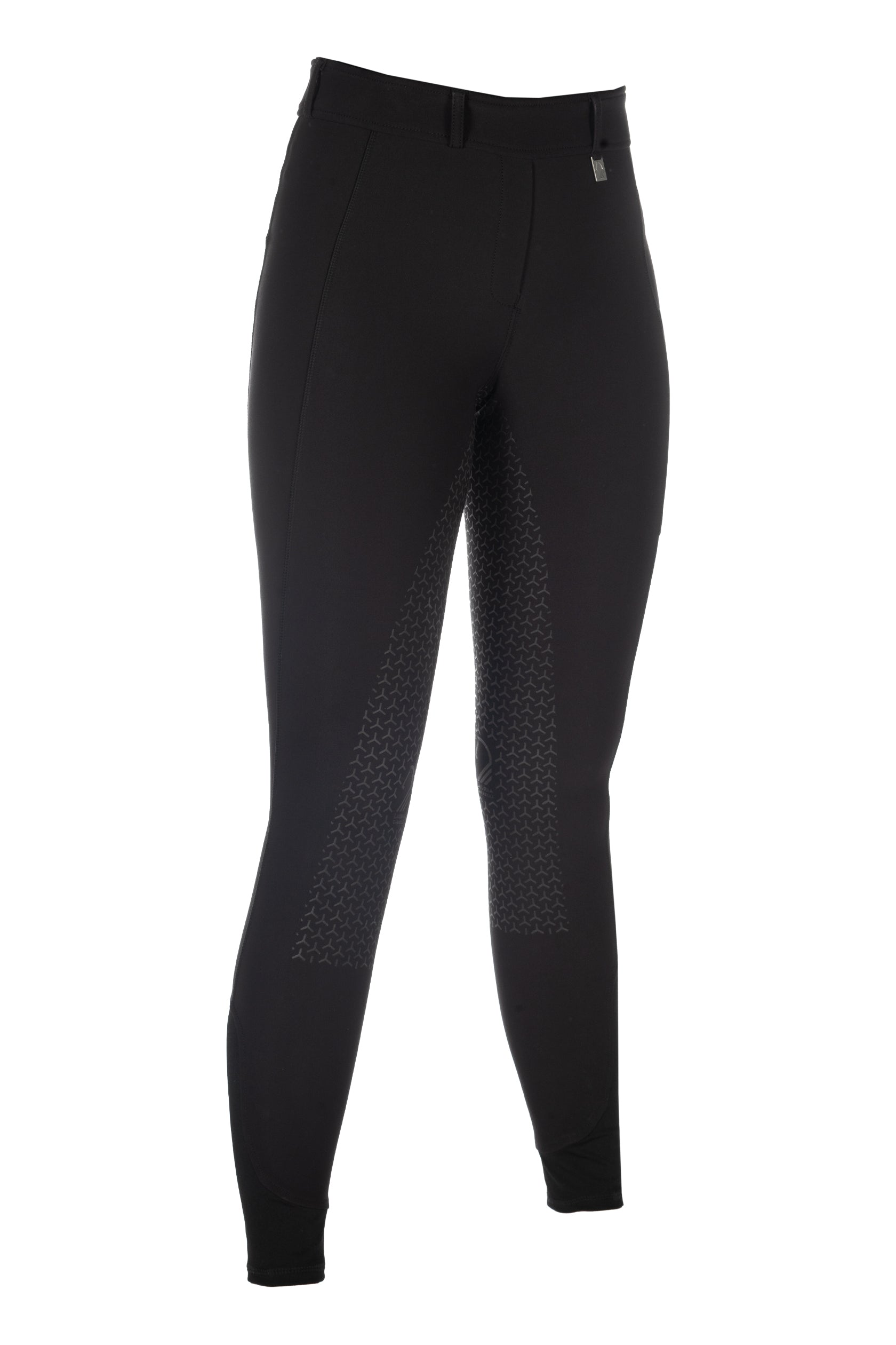 Riding leggings -Amalfi- silicone full seat 9100 black / EU170-176/age 13-15