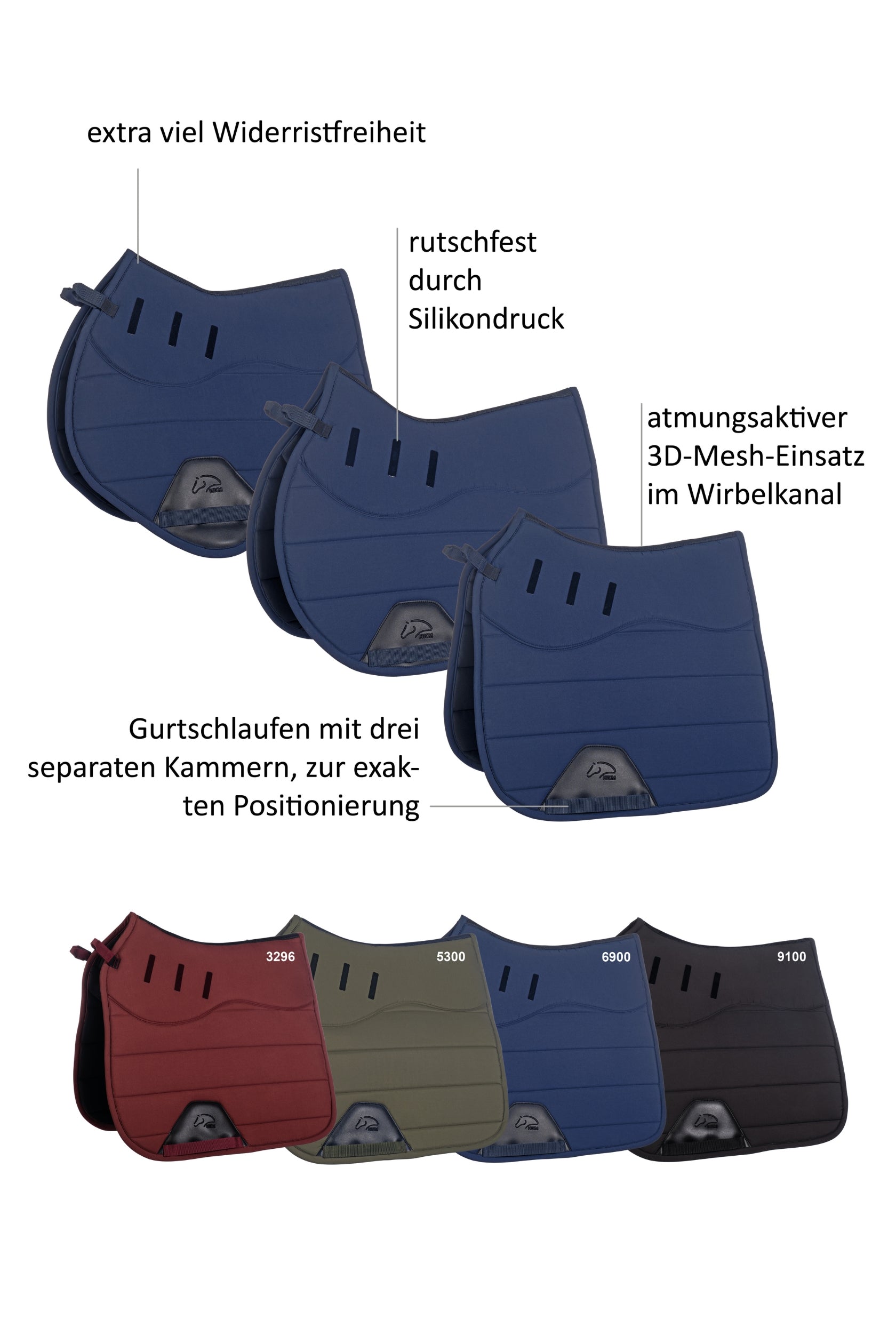 Saddle cloth Sports 3296 bordeaux / General purpose