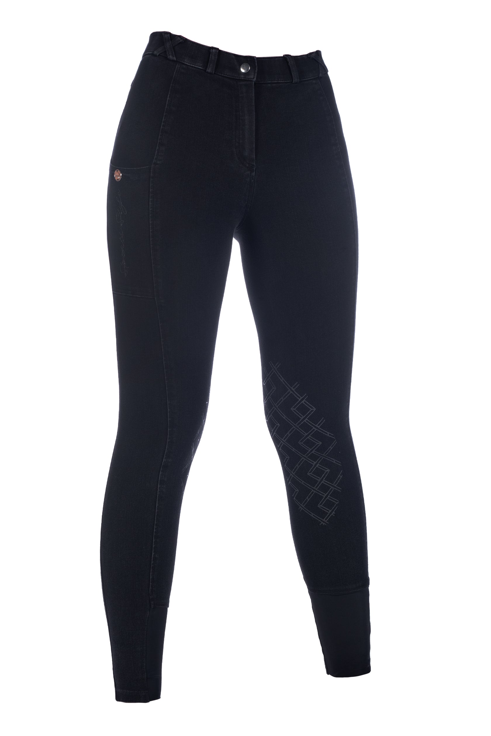 Riding breeches -Harbour Island Denim- sili. k. p. 9100 black / EU46/UK36/US34