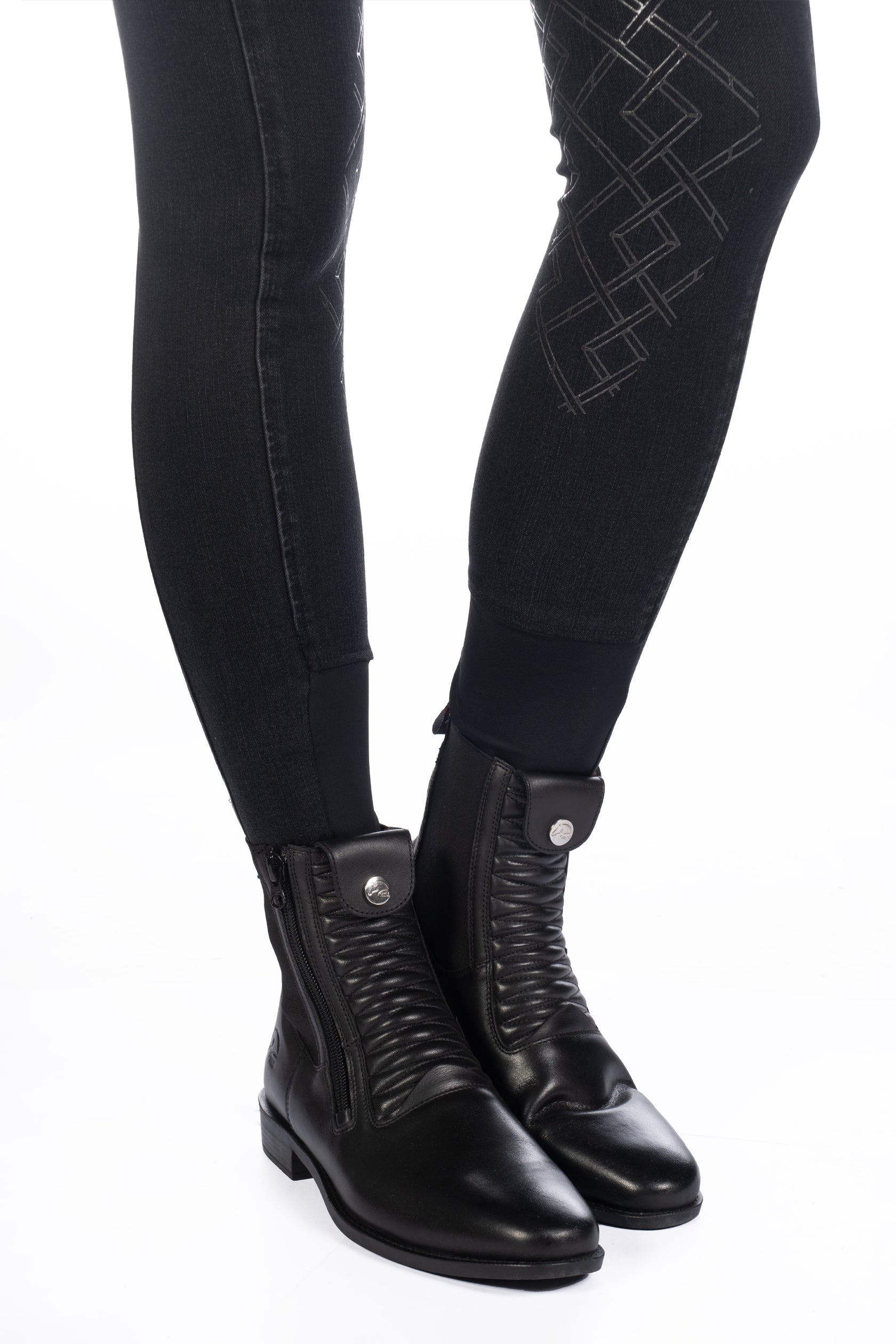 Riding breeches Harbour Island Denim sili. k. p. 9100 black / EU34/UK24/US22