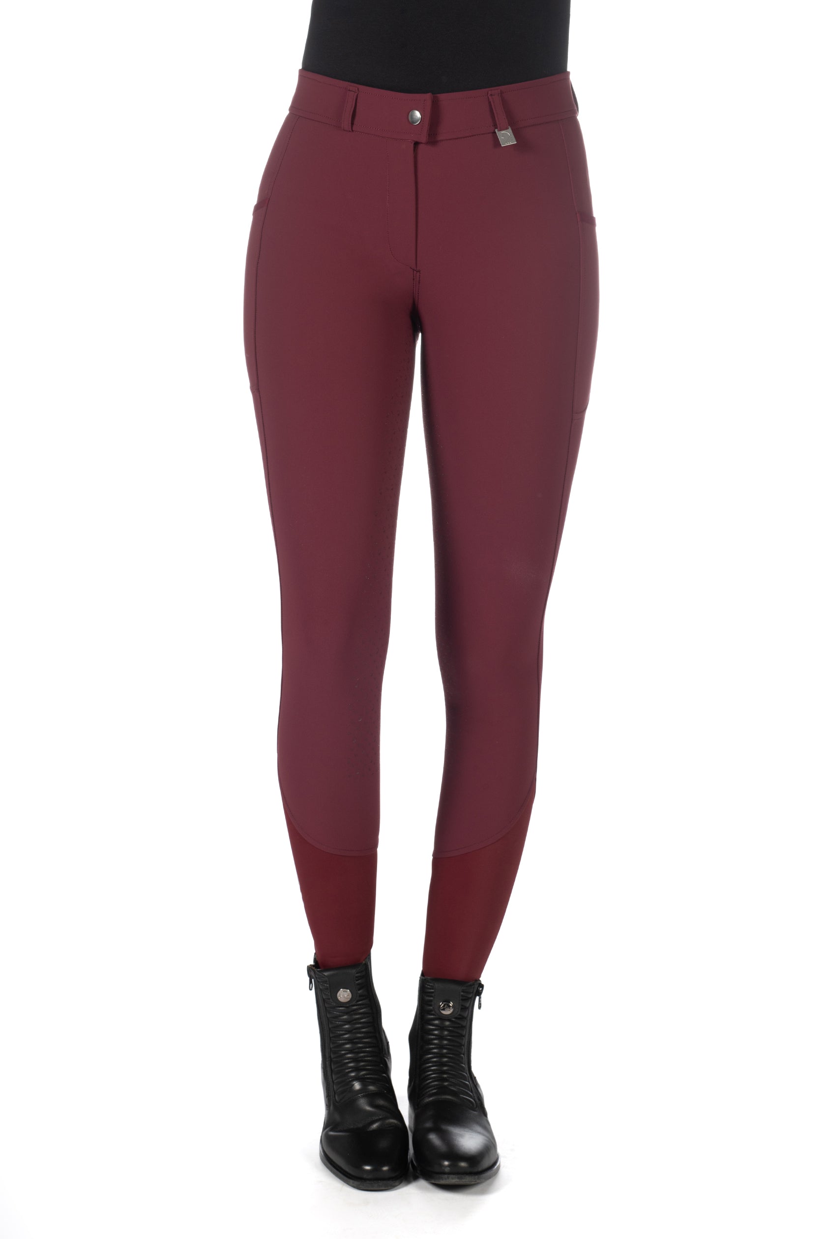riding breeches -livigno- silicone full seat 3296 bordeaux / EU46/UK36/US34