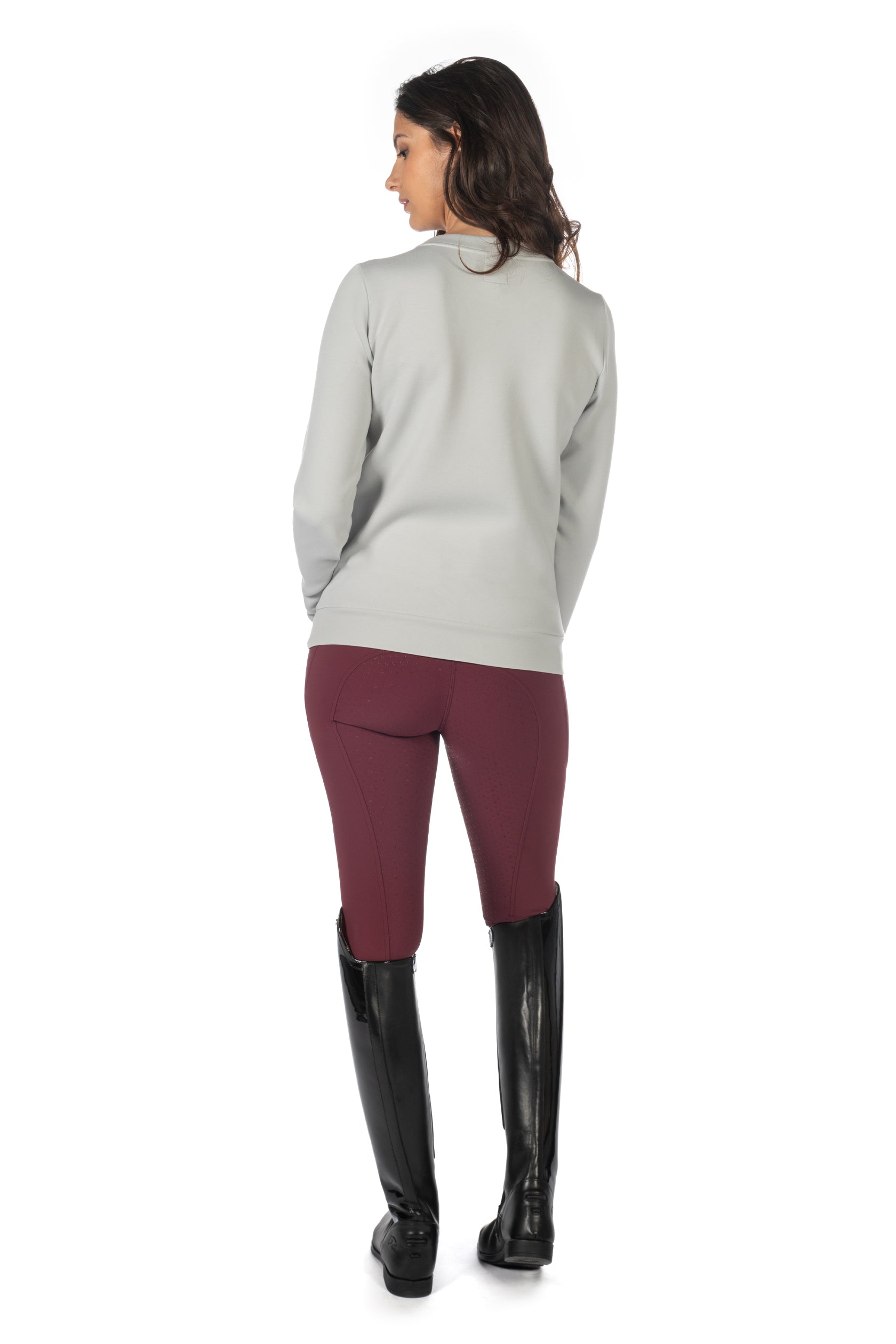 riding breeches -livigno- silicone full seat 3296 bordeaux / EU46/UK36/US34