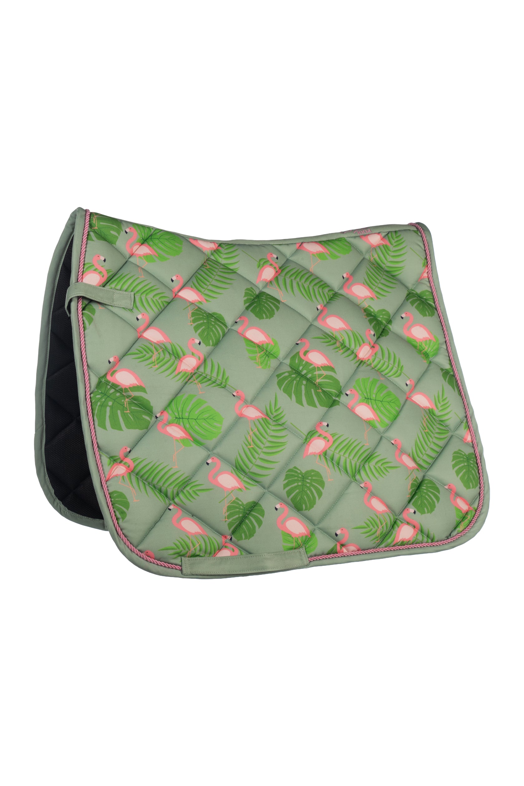Saddle cloth -Naples- 5839 green/pink / Pony dressage