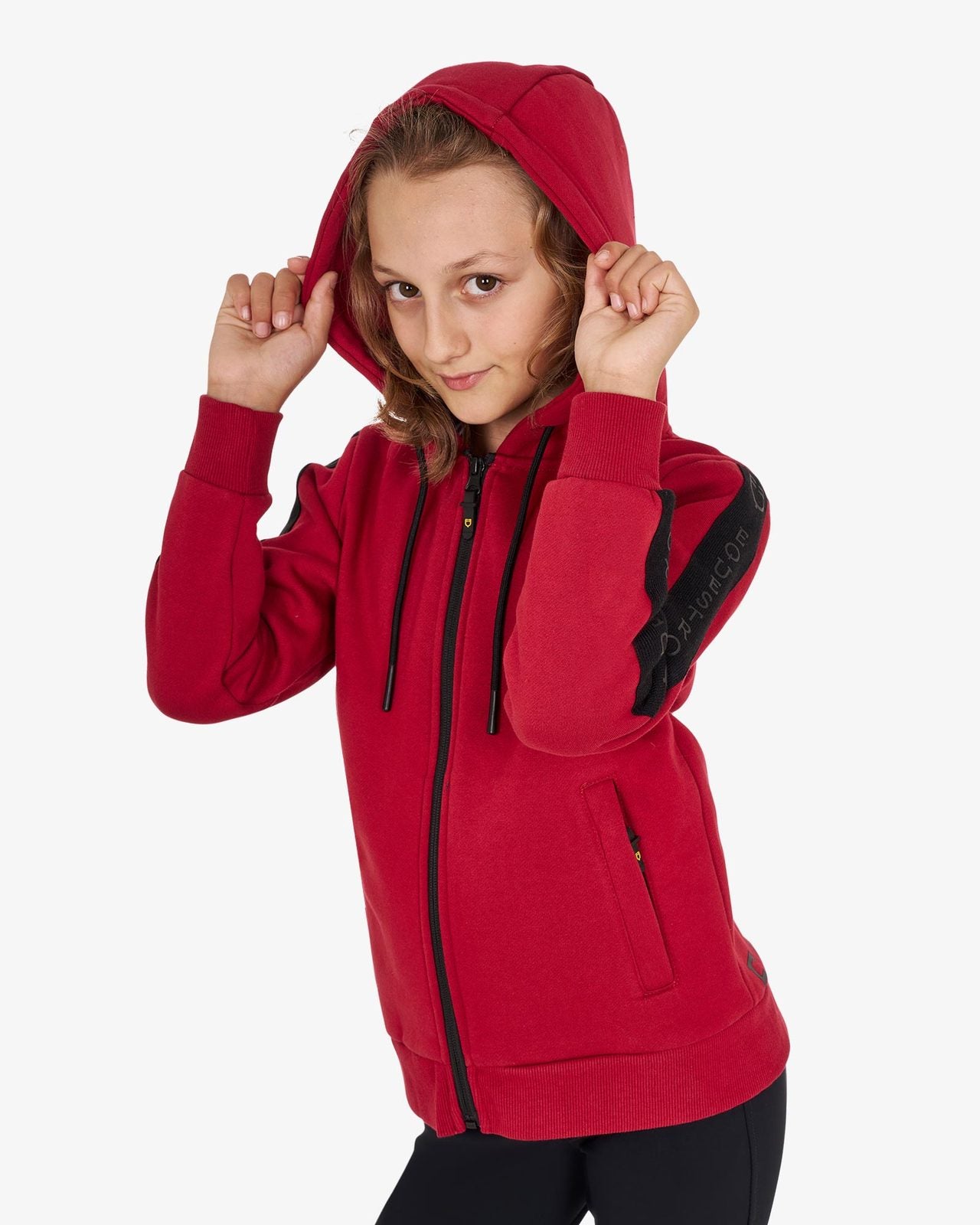 Girls' full zip sweatshirt inner fleece