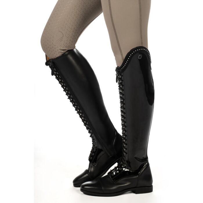 Riding boots -Amalfi Lack- long/narrow width