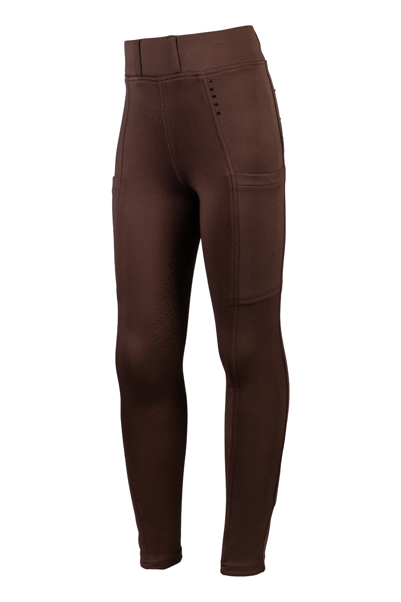 Riding leggings Lana II Style silicone full seat 2100 dark brown / EU98/104/age 2-4