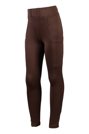 Riding leggings Lana II Style silicone full seat 2100 dark brown / EU98/104/age 2-4