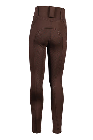 Riding leggings Lana II Style silicone full seat 2100 dark brown / EU98/104/age 2-4