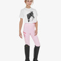 Girls' Ready To The Party cotton T-shirt with rhinestones