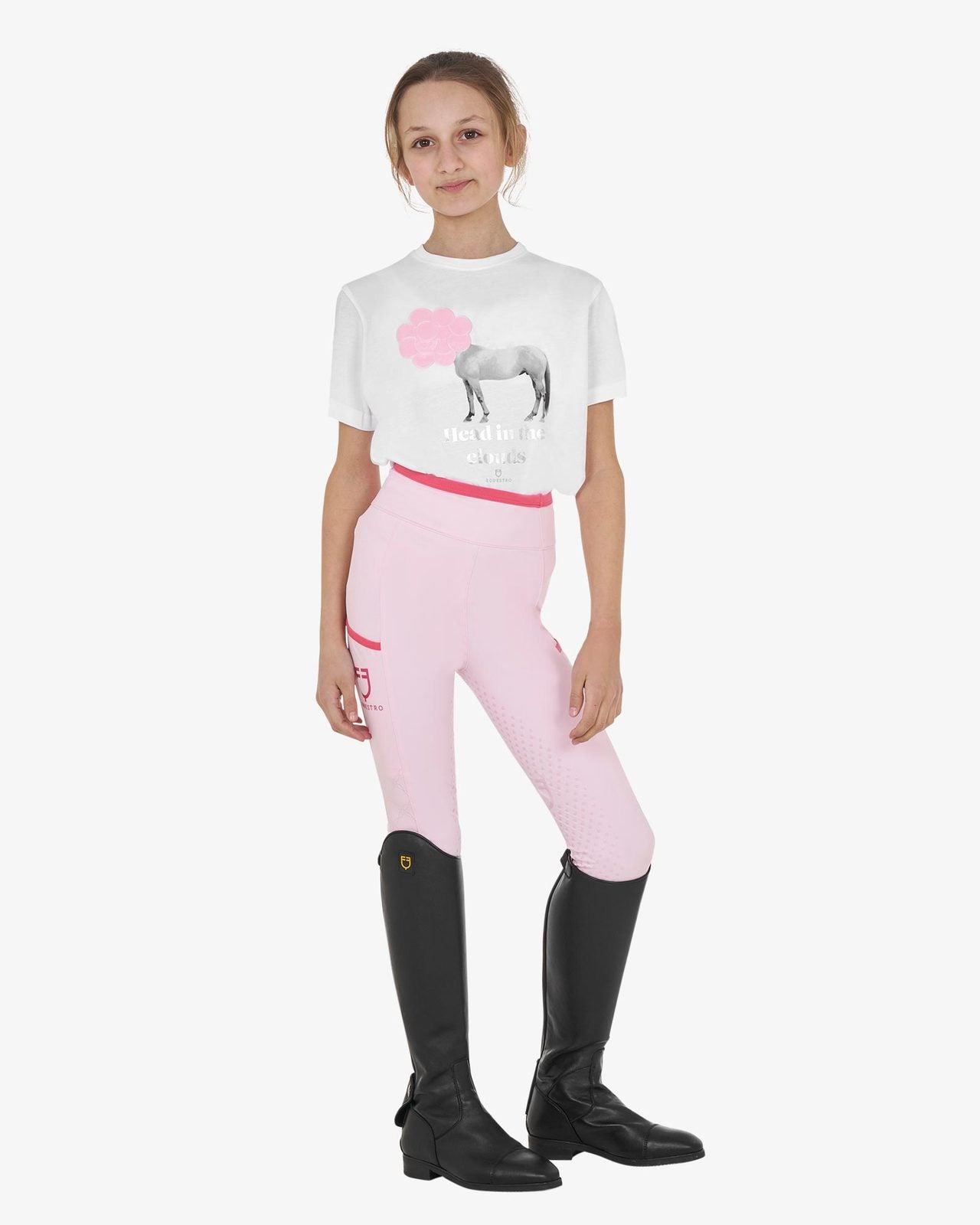 Girls' Head In The Clouds cotton T-shirt
