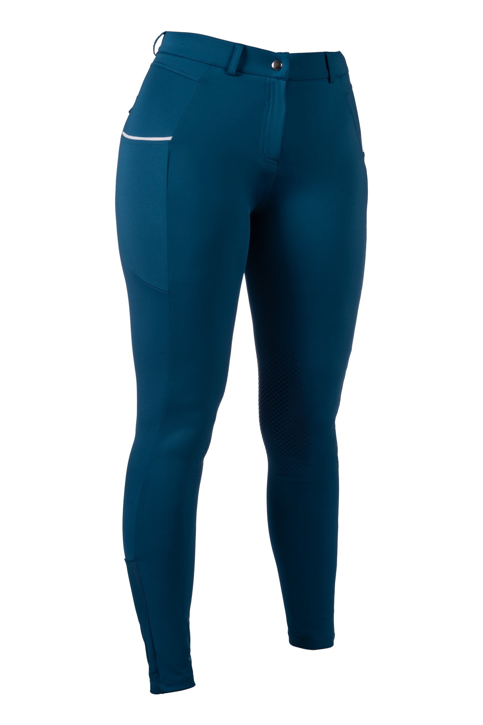 Riding breeches Essentials Sportiv silicone knee 5000 petrol / EU34/UK24/US22
