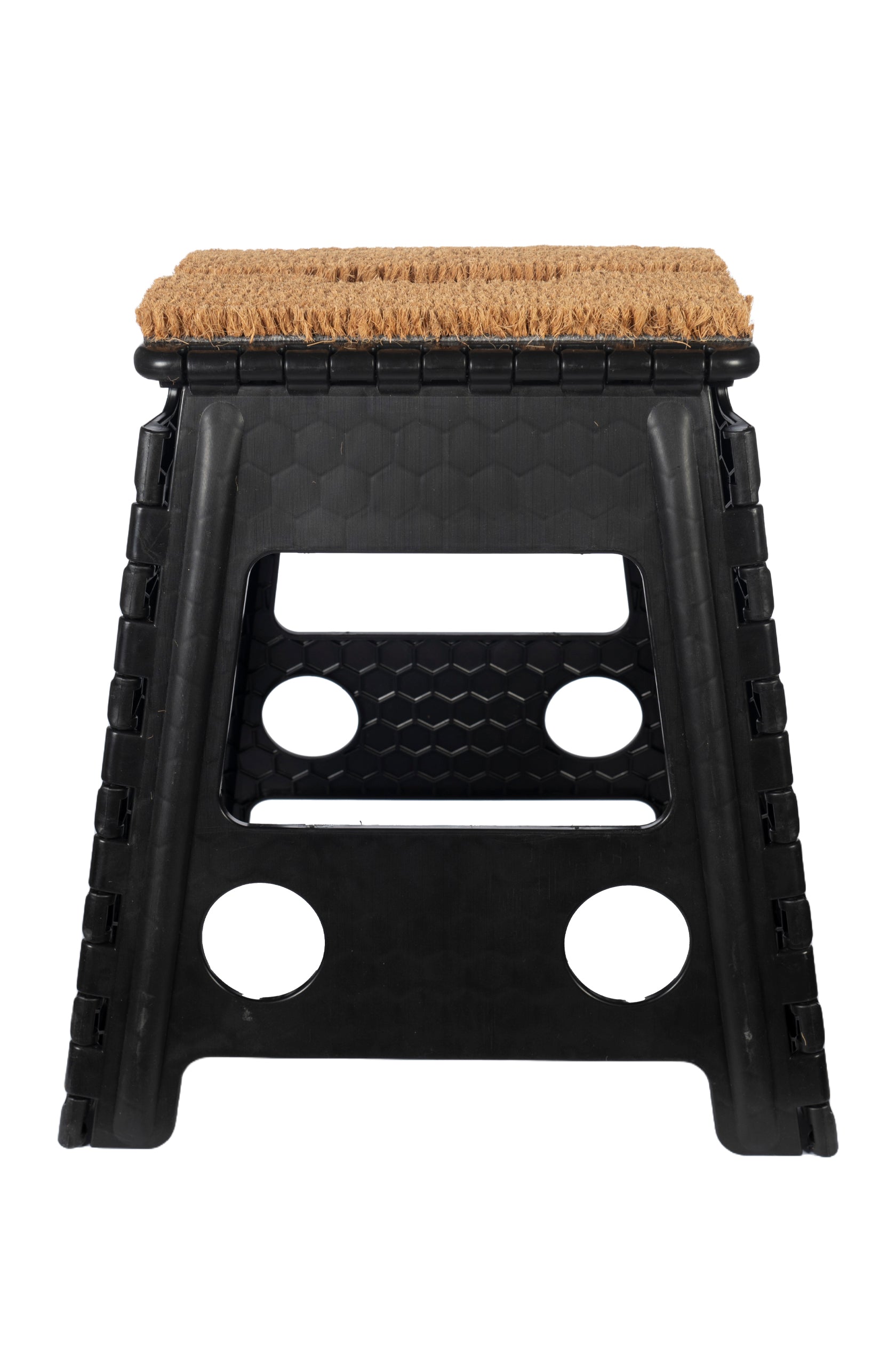 Folding stool with doormat 9100 black / pcs.