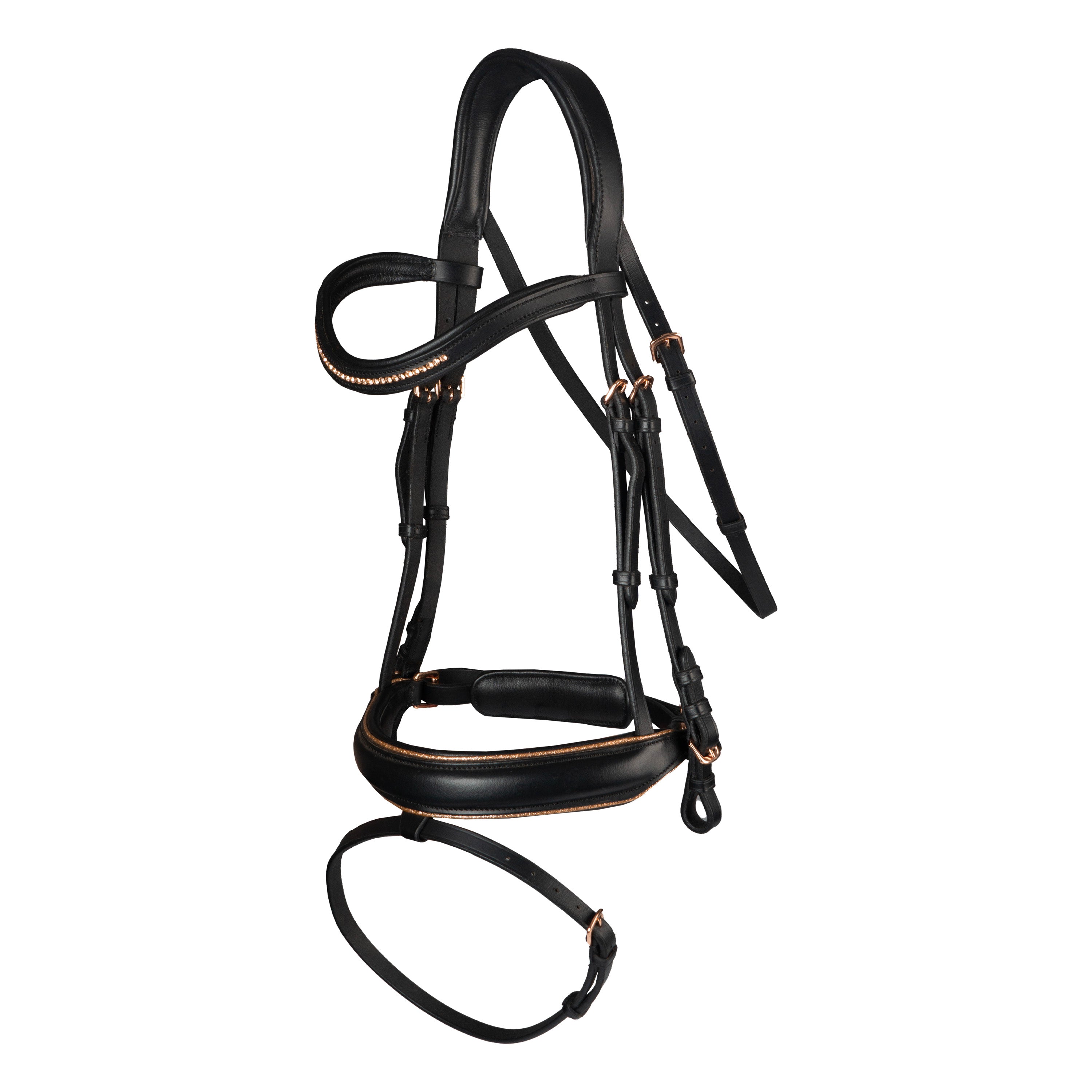 BRIDLE DELUXE BLACK/ROSE / FULL