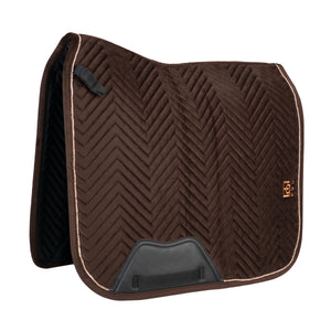 SADDLE PAD DR VELVET DARK CHOCOLATE / PONY