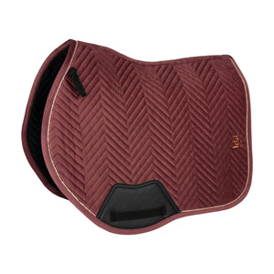 SADDLE PAD CC VELVET DEEP RUBY / FULL