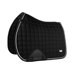 SADDLE PAD DELUXE-CC BLACK/SILVER / PONY